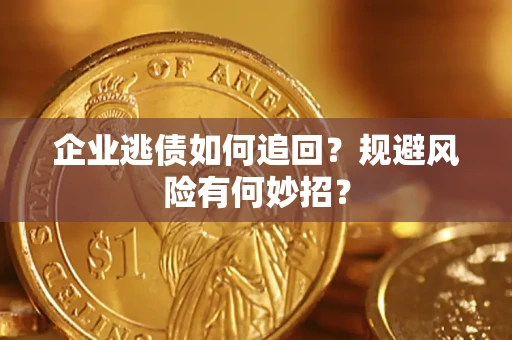 武汉企业逃债如何追回？规避风险有何妙招？