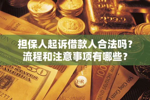 武汉担保人起诉借款人合法吗？流程和注意事项有哪些？