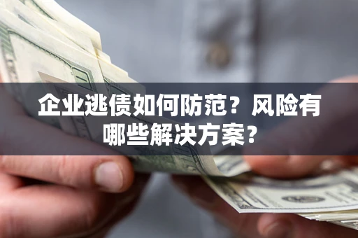 武汉企业逃债如何防范？风险有哪些解决方案？