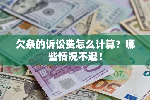 武汉欠条的诉讼费怎么计算？哪些情况不退！