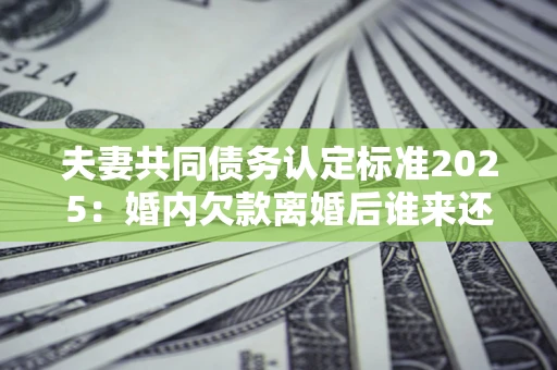 武汉夫妻共同债务认定标准2025:婚内欠款离婚后谁来还? 武汉夫妻共同债务认定标准2025:婚内欠款离婚后谁来还?