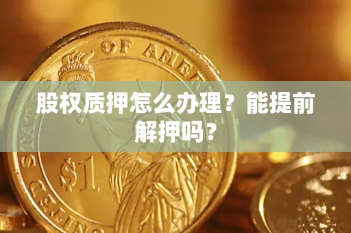 武汉股权质押怎么办理？能提前解押吗？