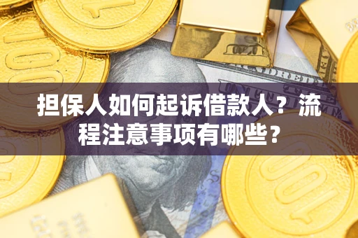 武汉担保人如何起诉借款人？流程注意事项有哪些？